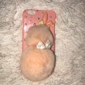 Pink Bunny IPhone 6+ case